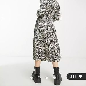 Leopard wrap dress